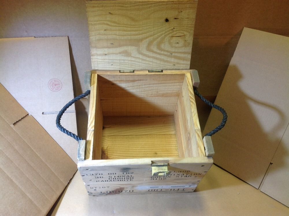 wood storage box